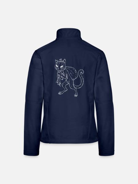 Kabo Neko – Weiß - Frauen Softshelljacke - Navy - Hinten