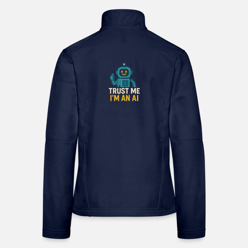 Glaub mir, ich bin eine KI - Frauen Softshelljacke - Navy