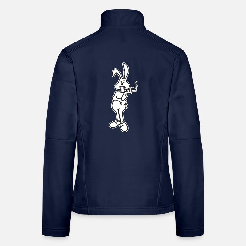 Le lapin de Pâques refuse les œufs - pénurie d’œufs ? Veste en tissu softshell Femme