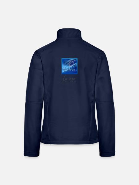 La Vera – Stadtlogo - Frauen Softshelljacke - Navy - Hinten