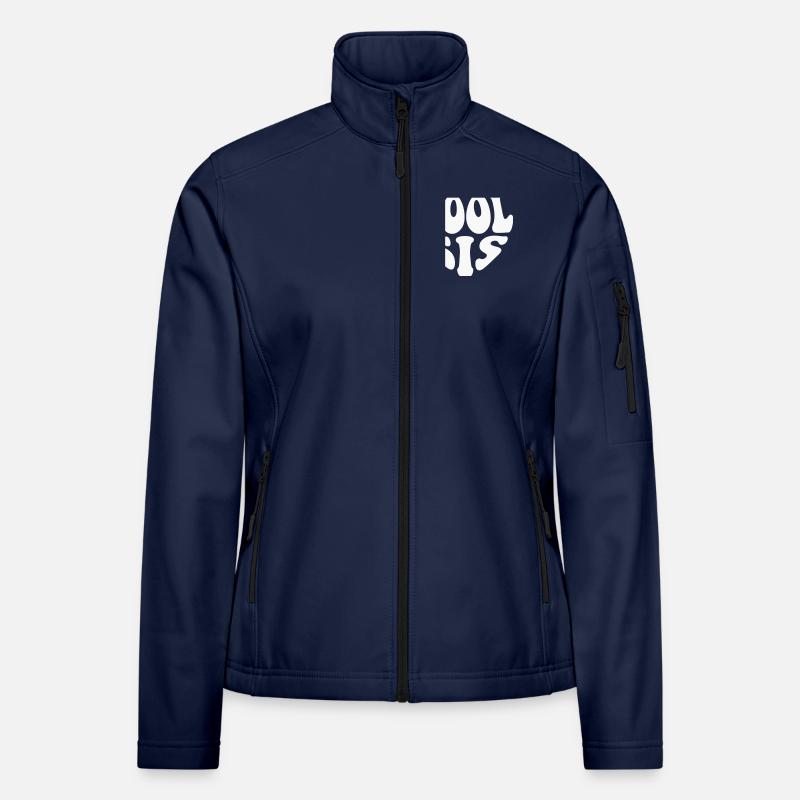 Cool Sis Heart Logo – Anpassbare Farbe Frauen Softshelljacke