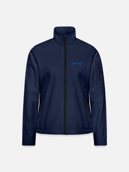 Amour Ouf – Hellblauer Stil - Frauen Softshelljacke - Navy - Vorne
