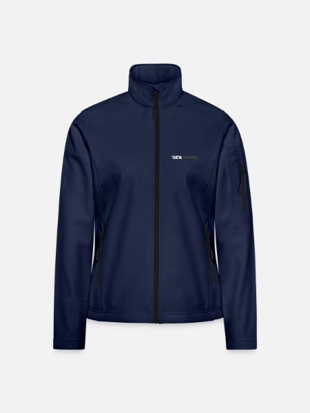 Powder Panic Logo - Women's Softshell Jacket - navy - Front