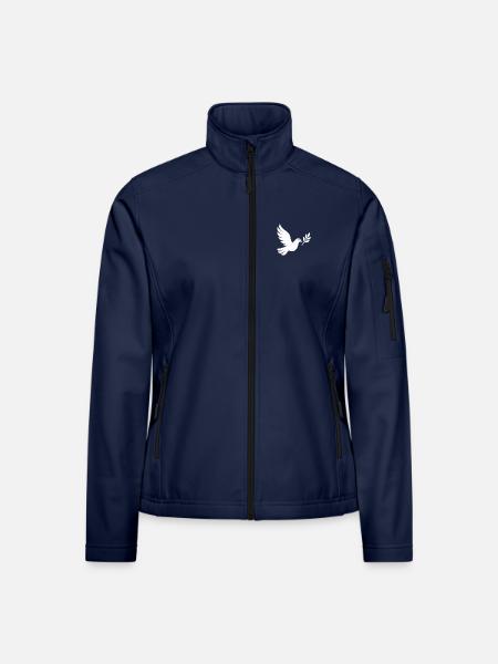 Peace Dove Outline Design - Frauen Softshelljacke - Navy