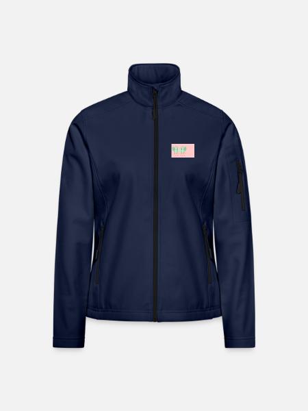 Kaktus Herzfreunde - Frauen Softshelljacke - Navy