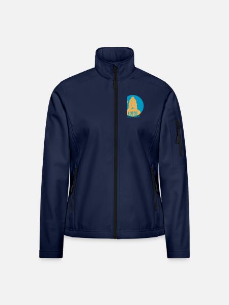 Leipzig liebt dich - Frauen Softshelljacke - Navy