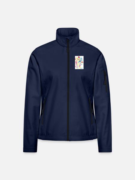 Freunde - Frauen Softshelljacke - Navy