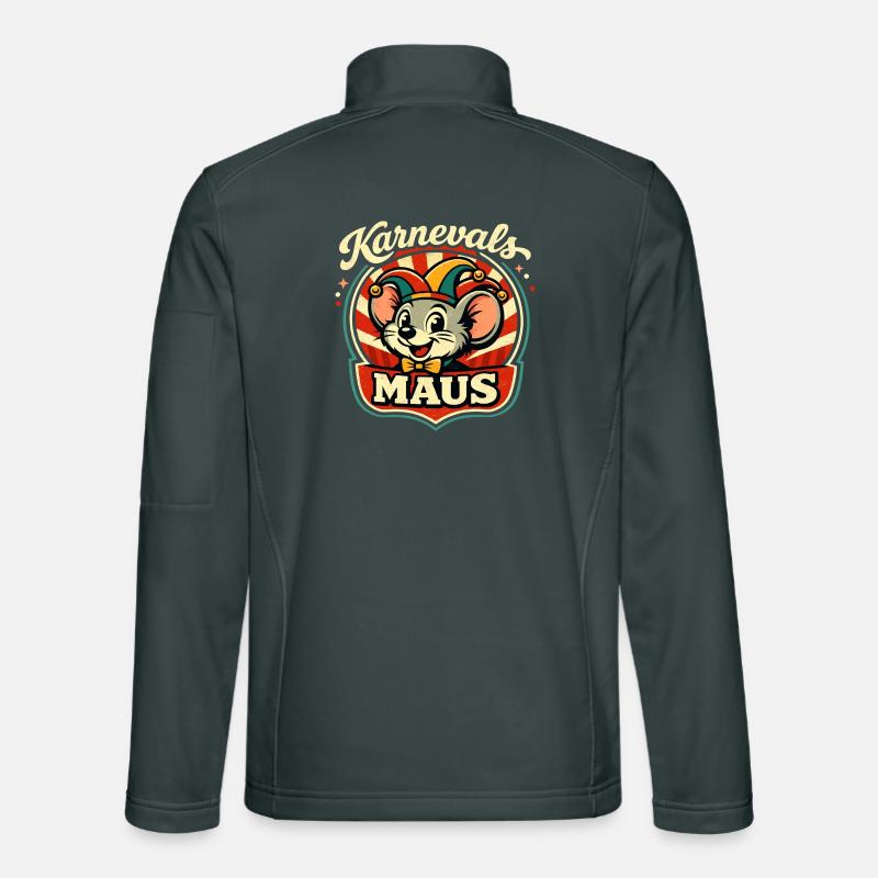 Cute Mouse Costume Carnival Helau - Unisex Softshell Jacket - mouse grey