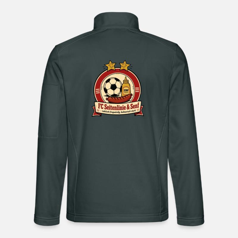 FC Seitenlinie & Senf - Unisex Softshelljacke - Dunkelgrau