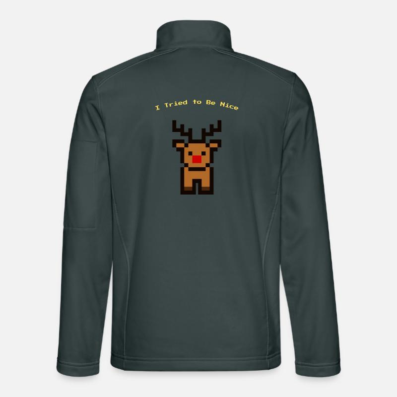 Pixel Rudolph Unisex Softshell Jacket