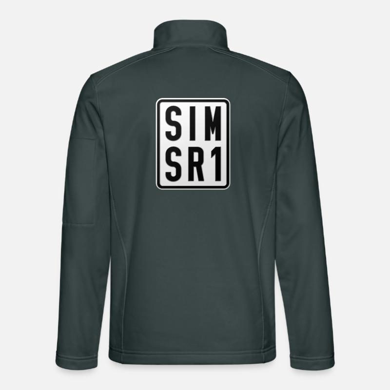 Plaque d’immatriculation du cyclomoteur Simson SR1 Veste en tissu softshell Unisexe