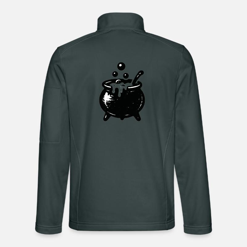 Hexenkessel Blubberzauber - Unisex Softshelljacke - Dunkelgrau