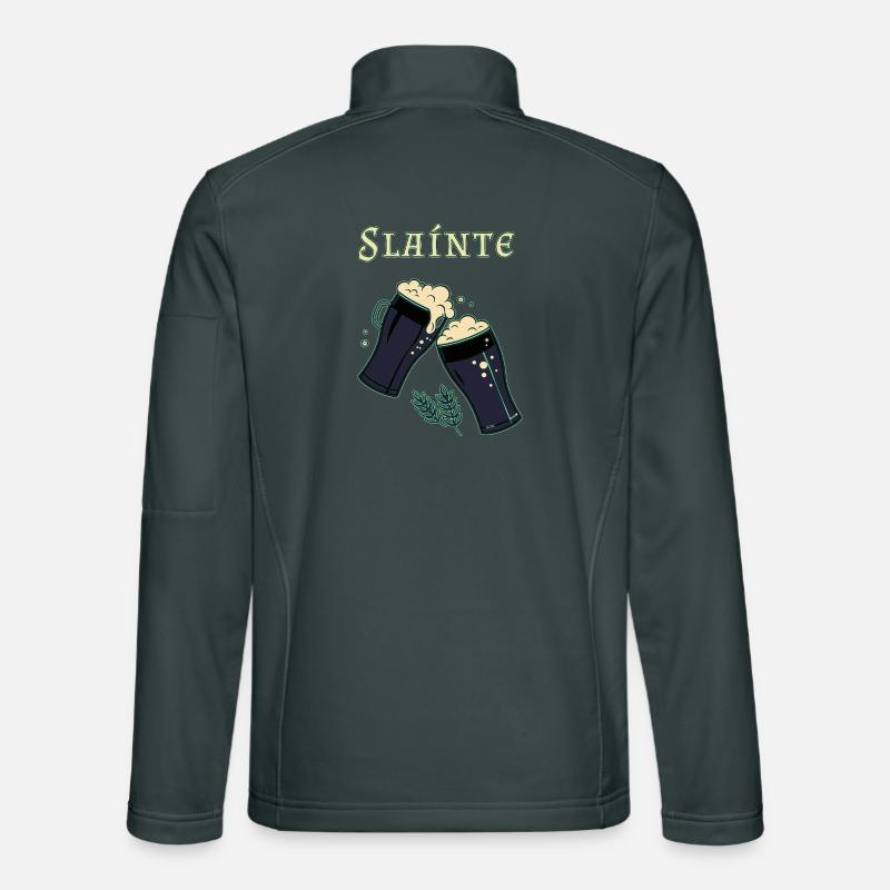 Sláinte - Irischer Trinkspruch & Dunkelbier Unisex Softshelljacke