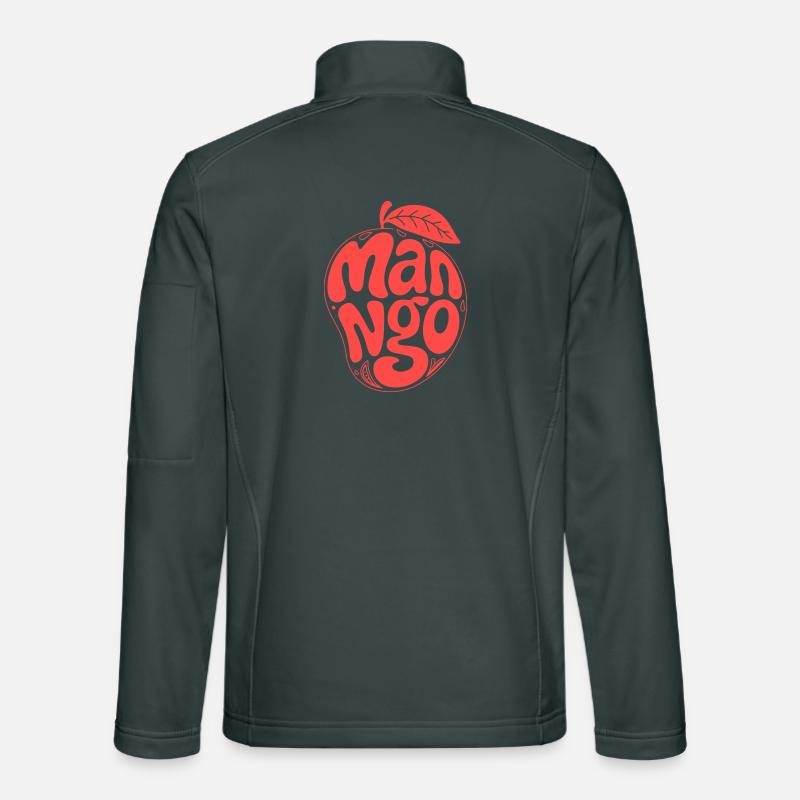 Groovy Mango Fruit Typografie Unisex Softshelljacke