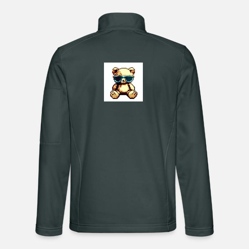 Pixelteddy - Unisex Softshelljacke - Dunkelgrau