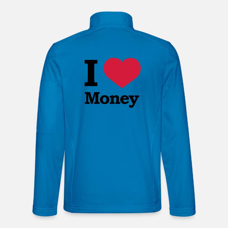 I love Money - Unisex Softshelljacke - Lichtblau
