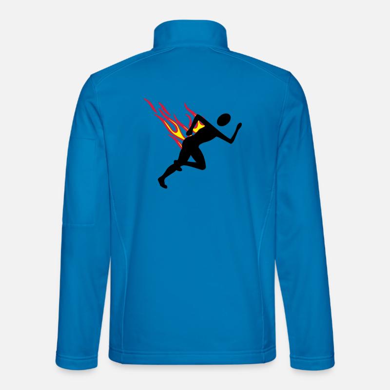 Jogger with flames Unisex Softshell Jacket