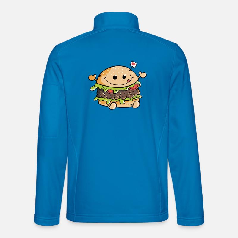 I Love Hambuger - Burger - Brötchen - Essen - Herz Unisex Softshelljacke