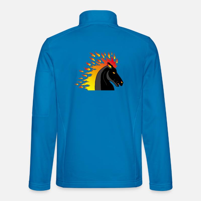 Feuerpferd - Unisex Softshelljacke - Lichtblau