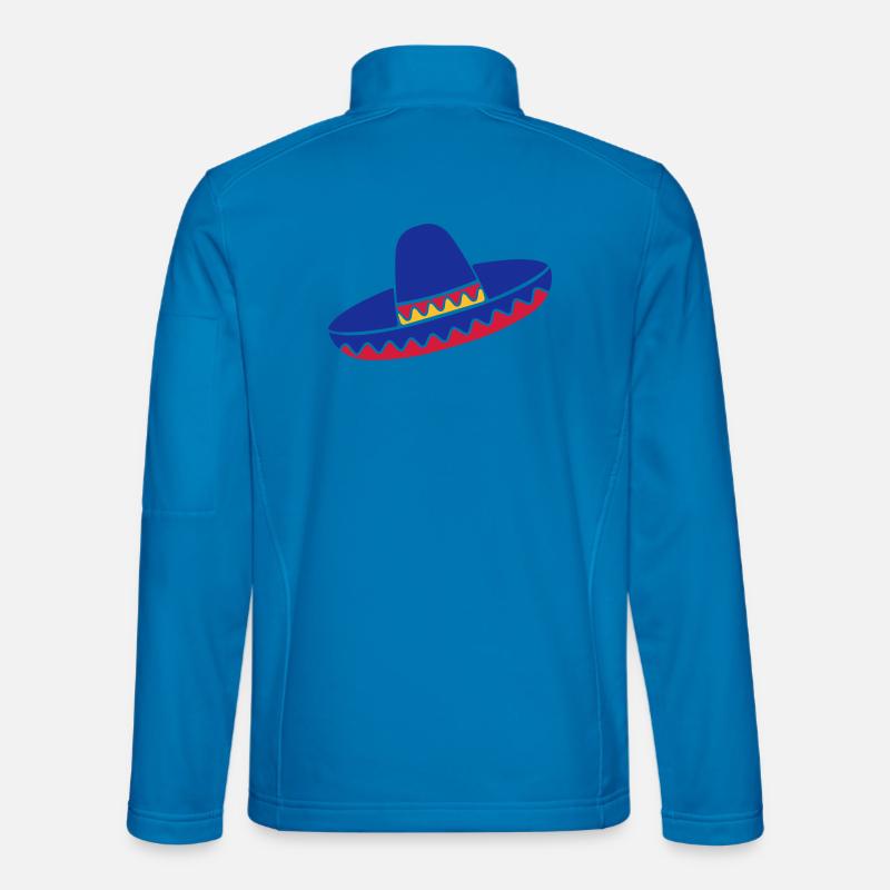 Sombrero Azul de Fiesta - Unisex Softshell Jacket - light blue