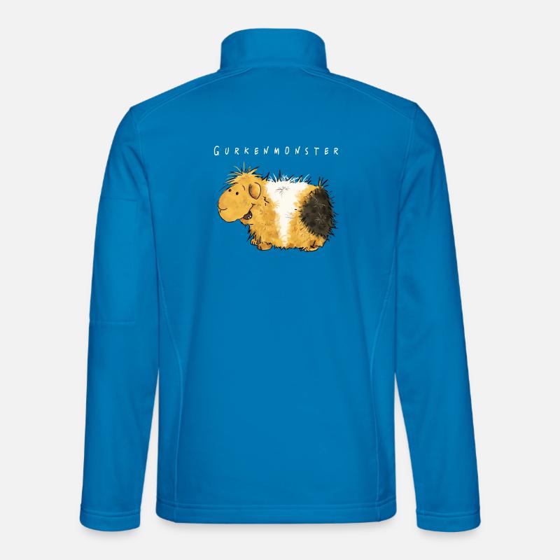 Funny cucumber monster I guinea pig comic Unisex Softshell Jacket