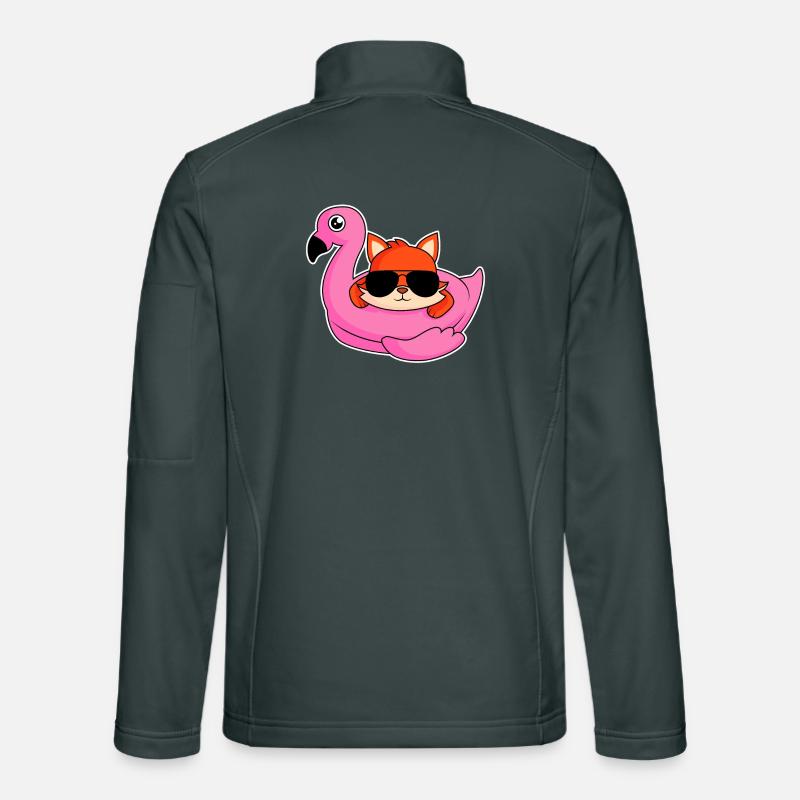 Fox dans la conception de flamants Veste en tissu softshell Unisexe