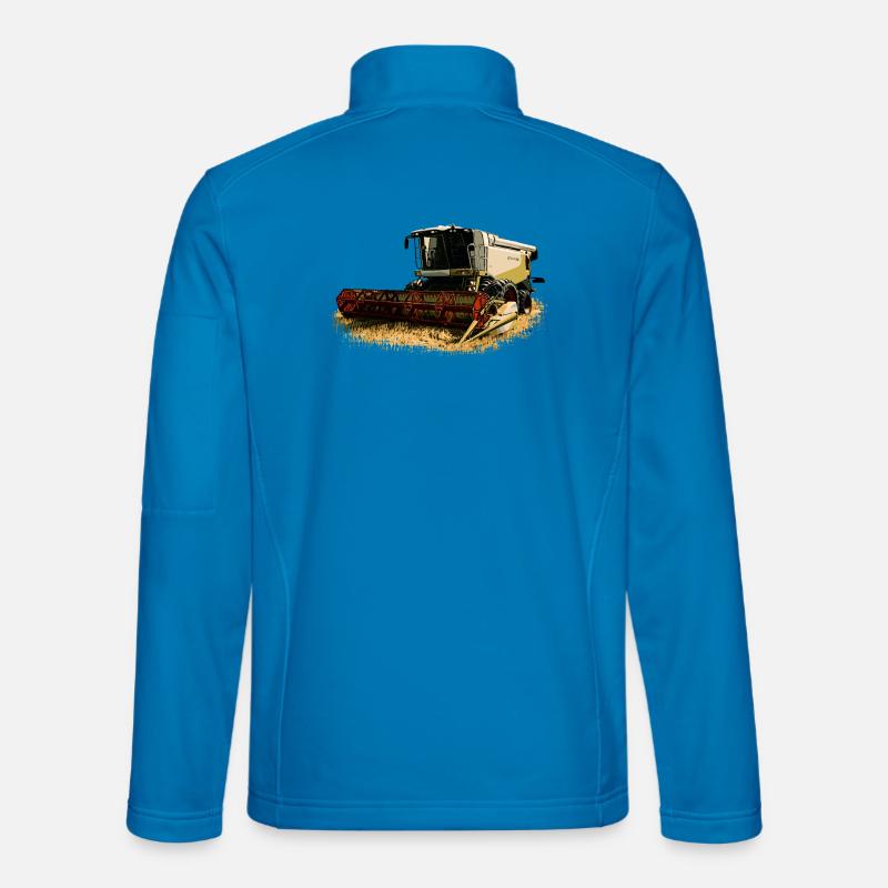 Claas Moissonneuse-batteuse Lexion 550 - Veste en tissu softshell Unisexe - bleu clair