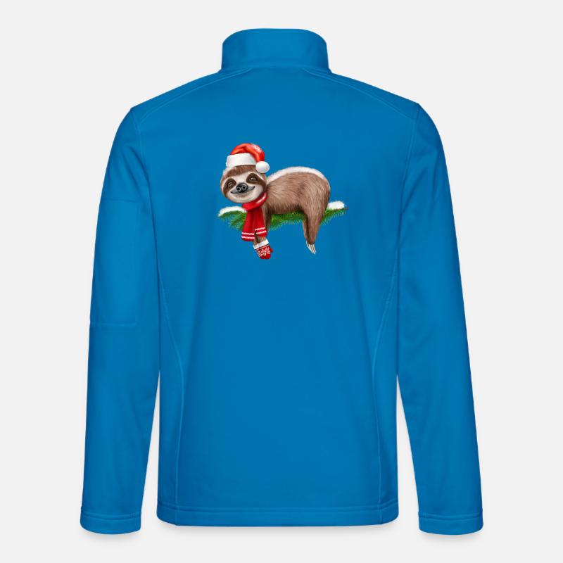 Christmas Sloth - Unisex Softshell Jacket - light blue