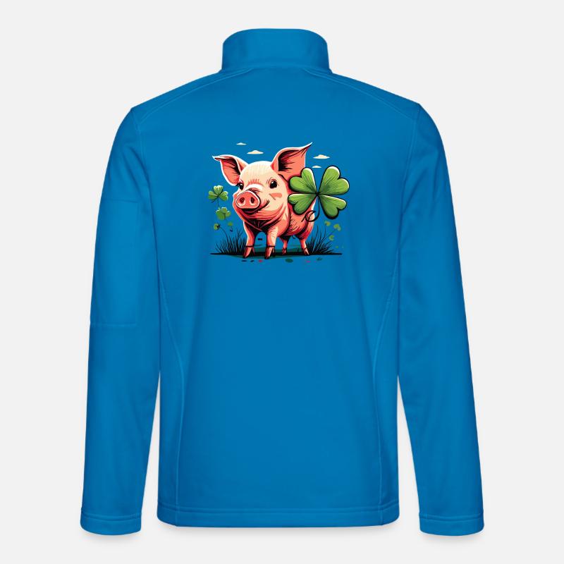 Lucky Pig - Unisex Softshell Jacket - light blue