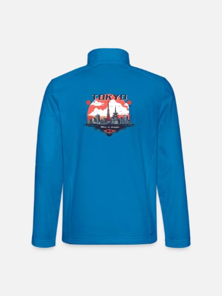 Tokyo City is Like a Magic - Unisex Softshelljacke - Lichtblau