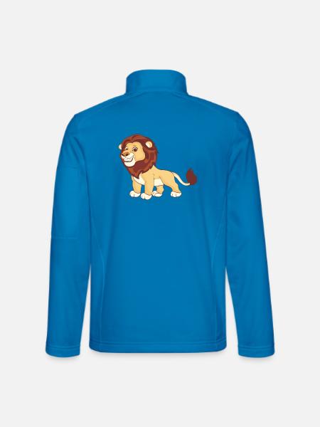 A magnificent lion - Unisex Softshell Jacket - light blue