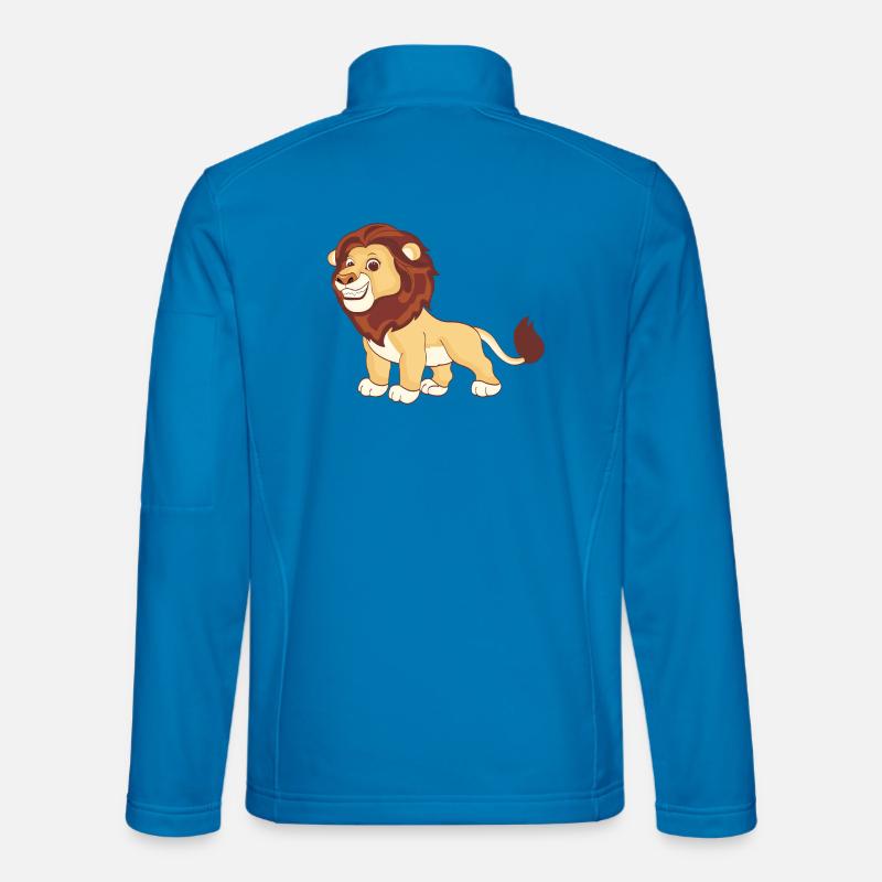 A magnificent lion - Unisex Softshell Jacket - light blue