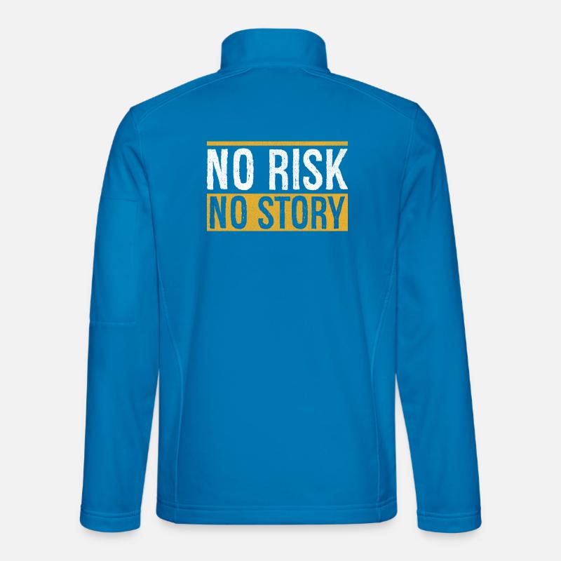 no risk no story - Unisex Softshell Jacket - light blue
