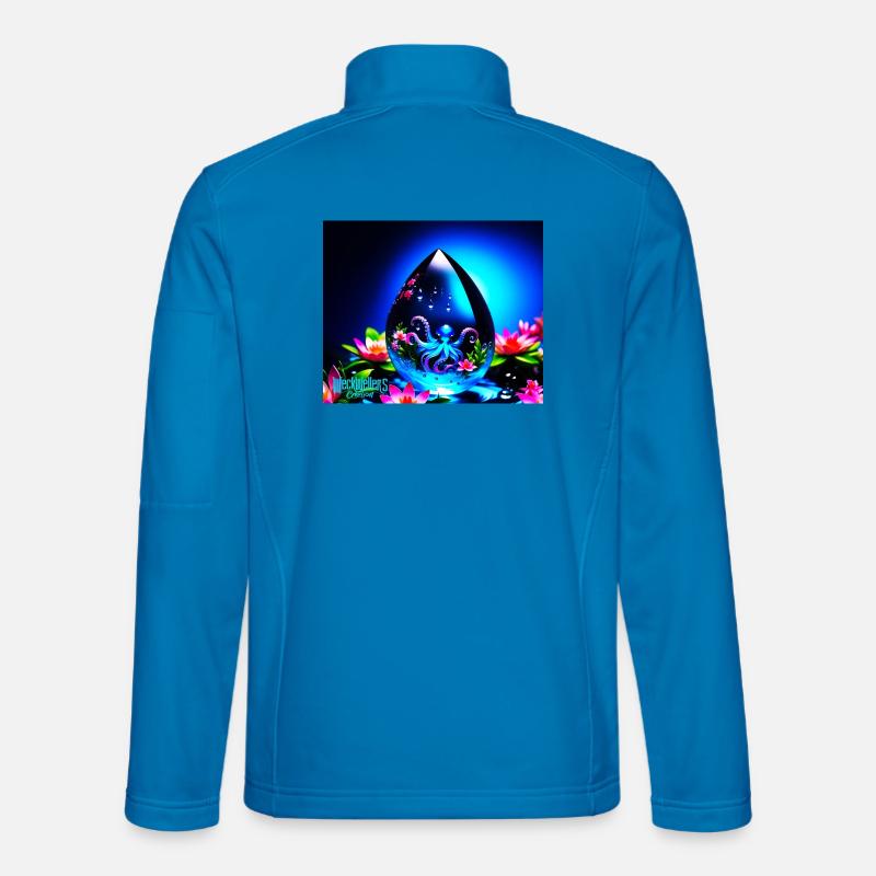 gouttes d’eau Veste en tissu softshell Unisexe