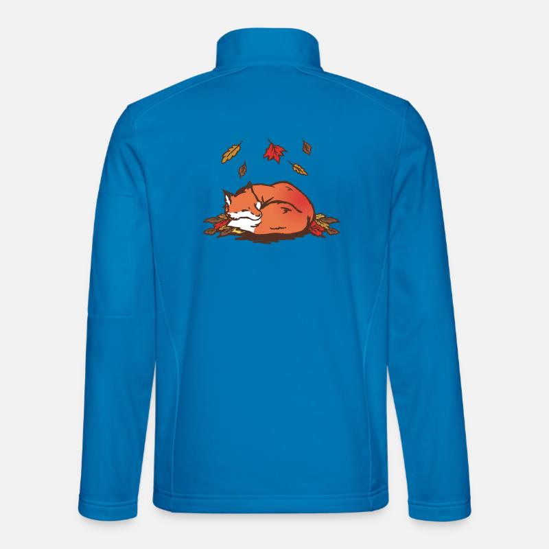 Ruhiger Herbstfuchs Illustration Unisex Softshelljacke