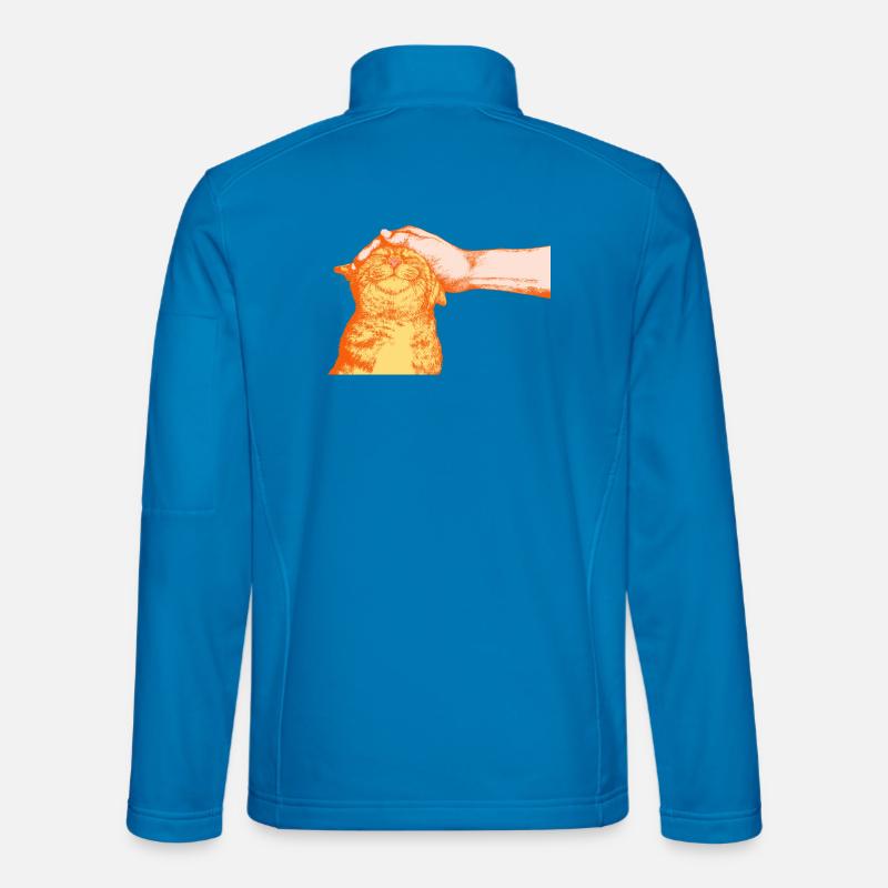 DIE GLÜCKLICHE KATZE - Unisex Softshelljacke - Lichtblau