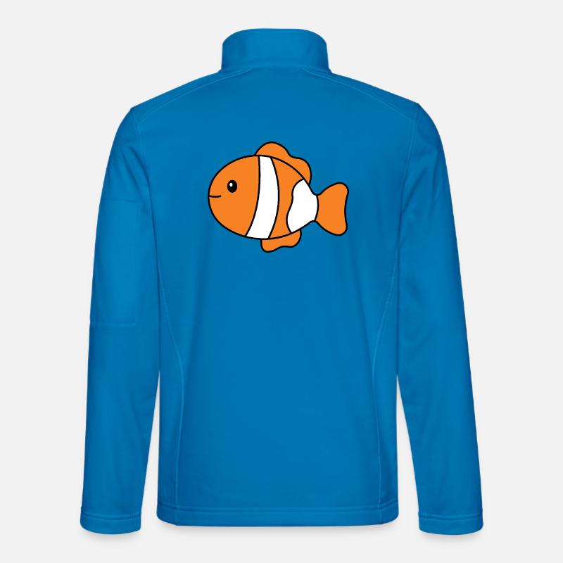 Tropischer Clownfisch Unisex Softshelljacke