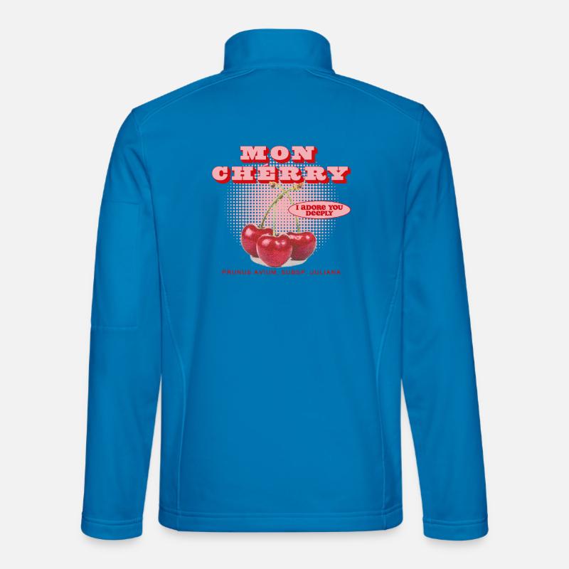Mon Cherry Love - Unisex Softshell Jacket - light blue