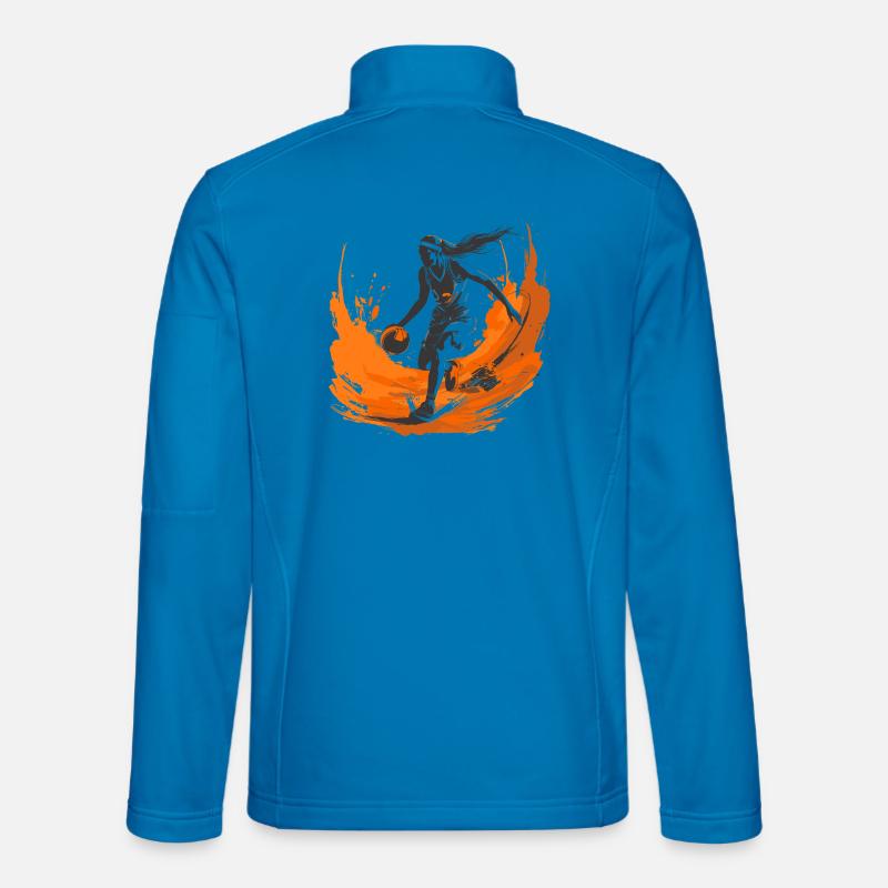 Basketball player - Unisex Softshell Jacket - light blue