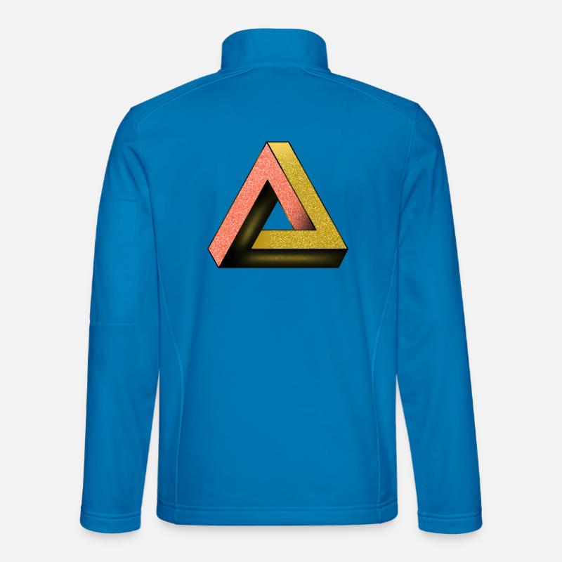 Penrose triangle - Unisex Softshell Jacket - light blue