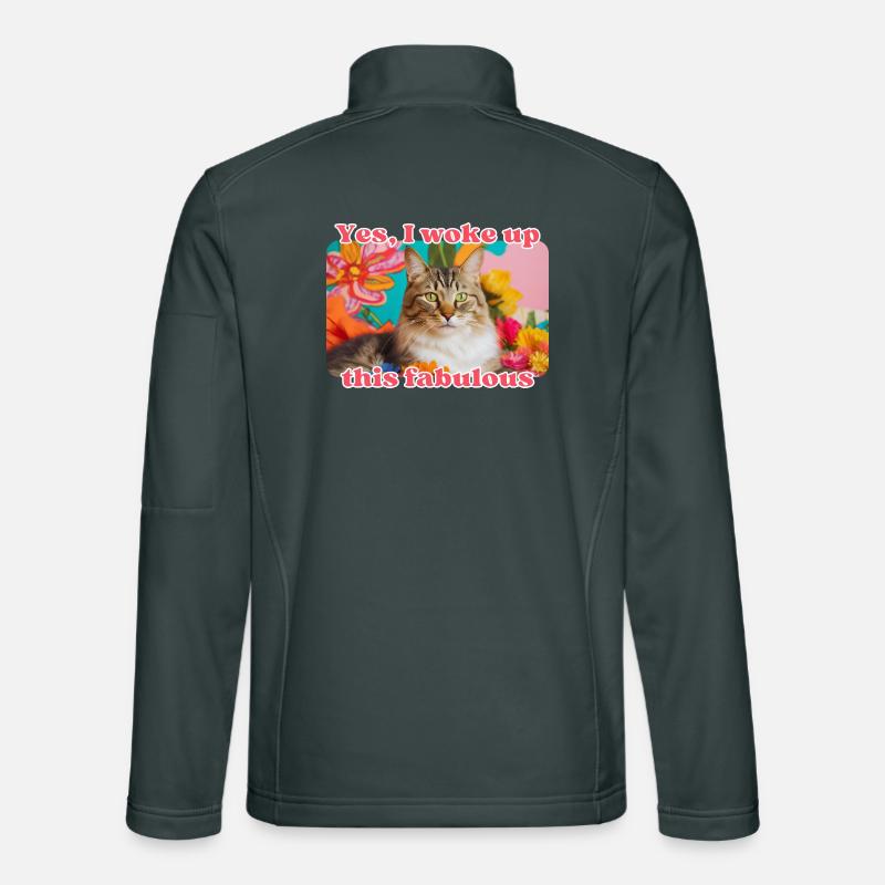 Chat fabuleux Veste en tissu softshell Unisexe
