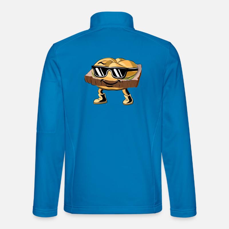 Leberkas mit Style & Attitüde. - Unisex Softshelljacke - Lichtblau