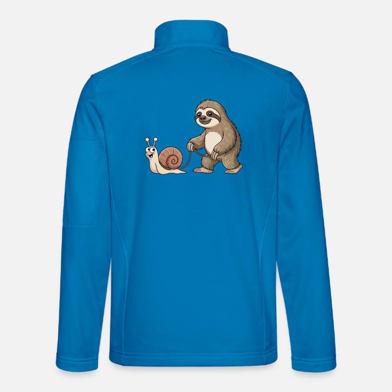 Sloth and snail Unisex Softshell Jacket
