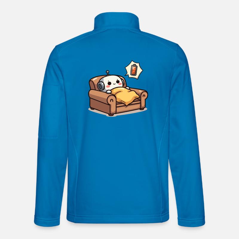 Energy-saving robot - Unisex Softshell Jacket - light blue