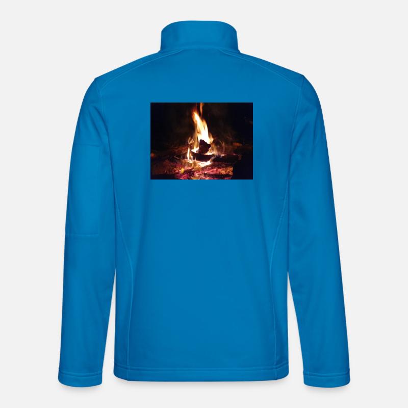 Lagerfeuer Abendteuer - Unisex Softshelljacke - Lichtblau