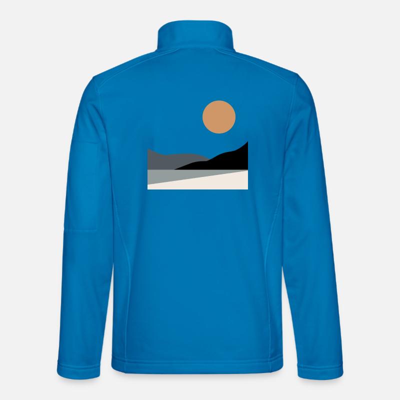 Abstract Landscape - Unisex Softshell Jacket - light blue