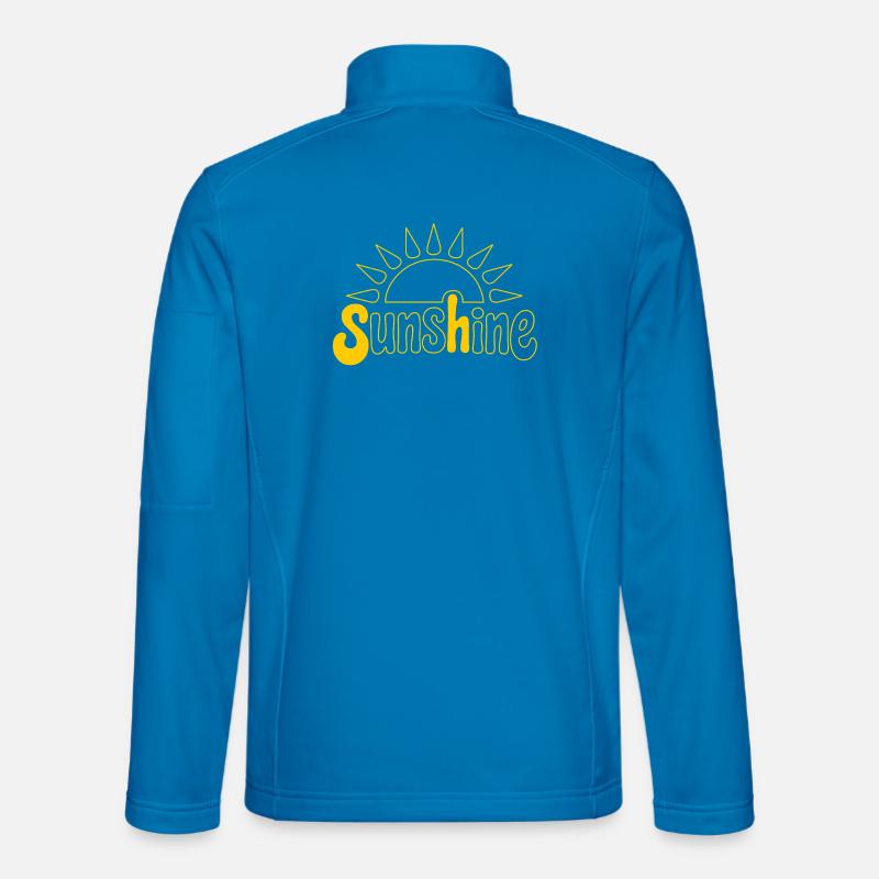 Sunrise with optimism motif - Unisex Softshell Jacket - light blue