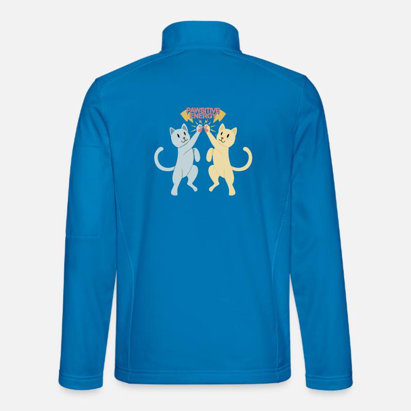Freunde teilen Pawsitive Energy - Unisex Softshelljacke - Lichtblau