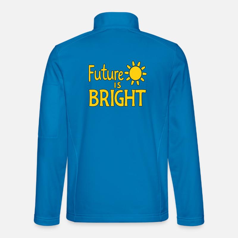 Future Is Bright - Sun - Unisex Softshell Jacket - light blue