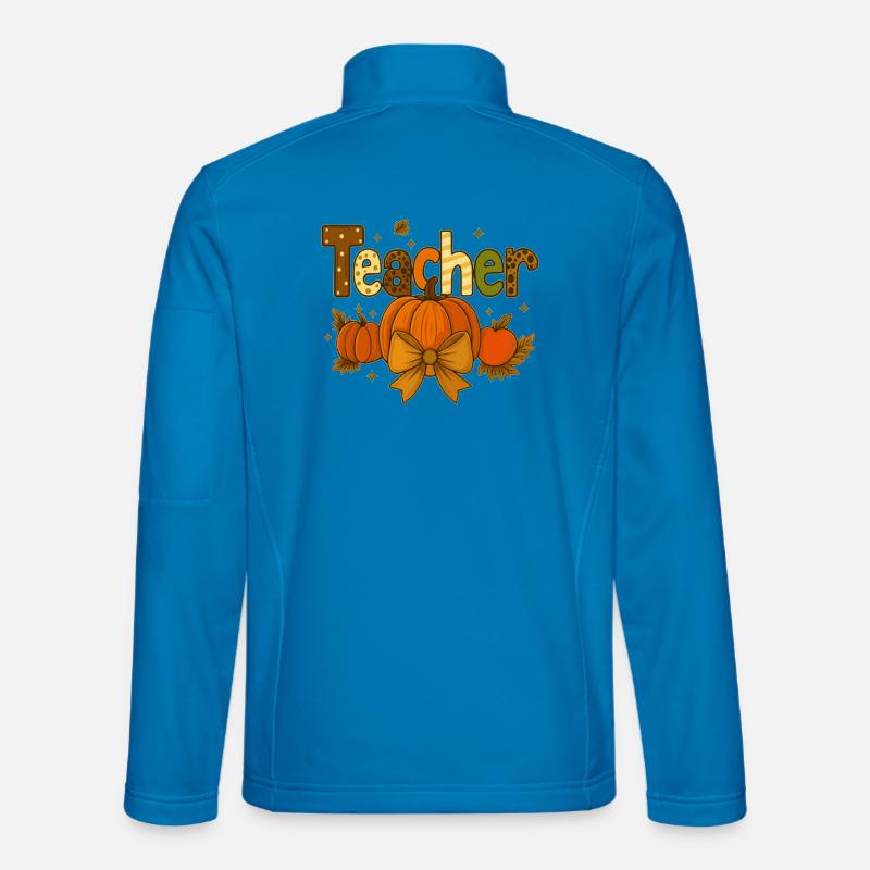 Herbst Kürbis Lehrer Wertschätzung Design Unisex Softshelljacke
